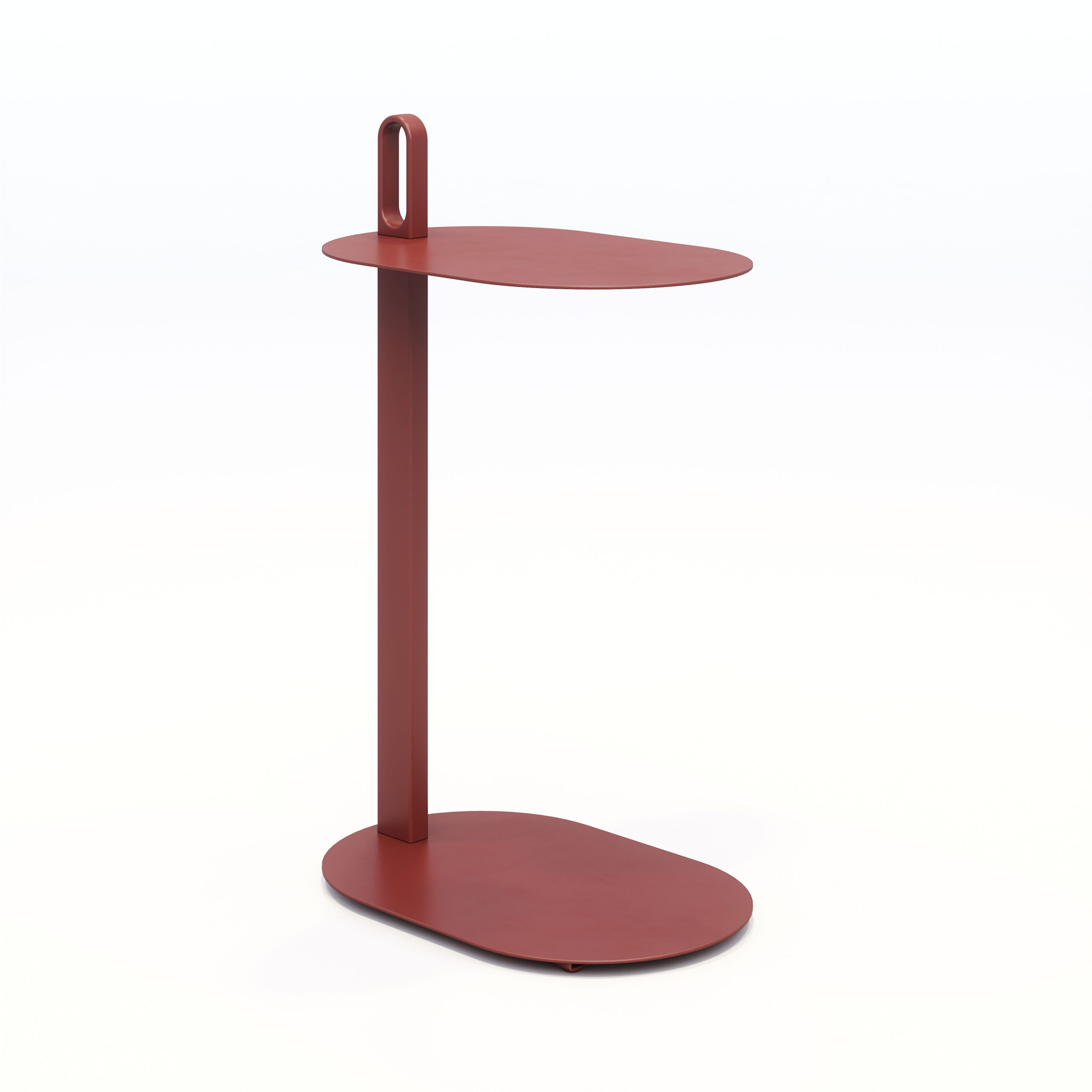 single red alden occasional table design